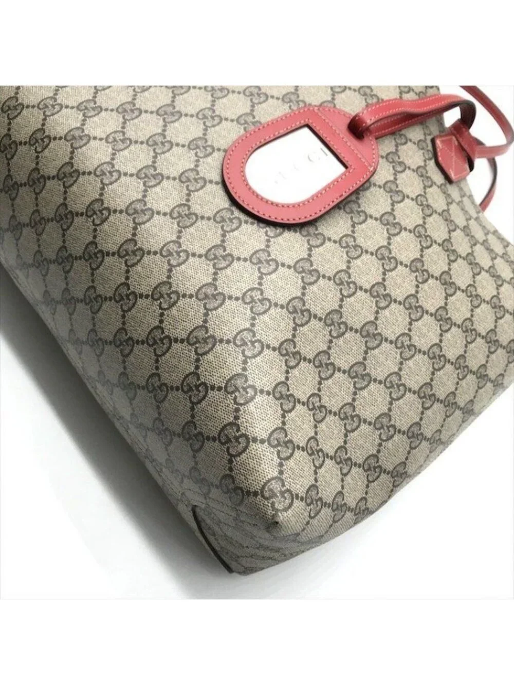 Gucci Tote GG Supreme Reversible Vintage Beige